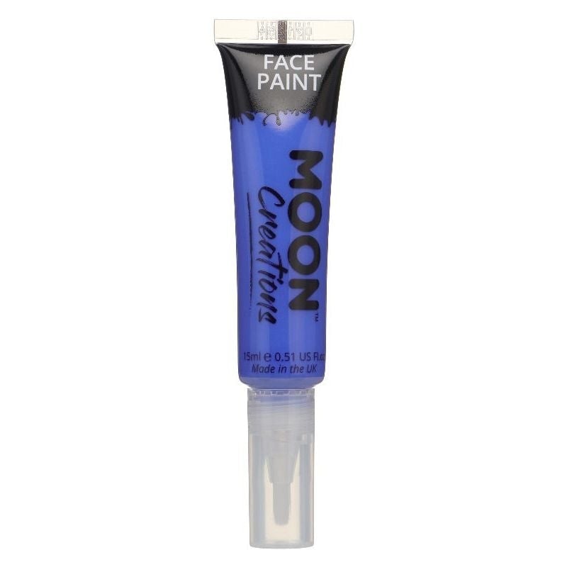 Moon Creations Face & Body Paints With Brush Applicator, 15ml Single Costume Make Up_2