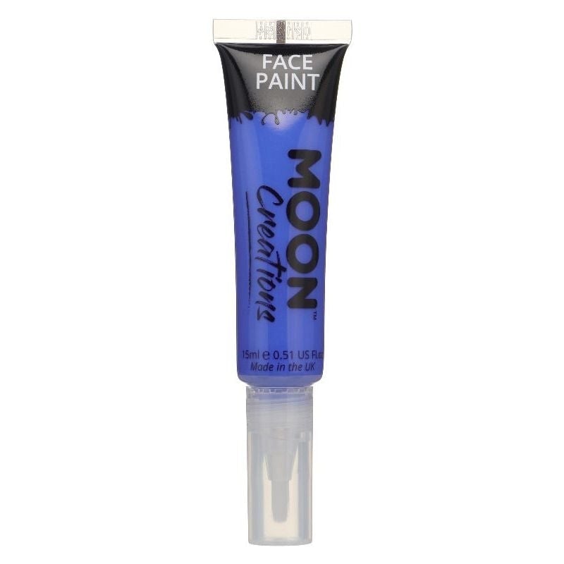 Moon Creations Face and Body Paints with Brush Applicator 15ml Single Costume Make Up 2