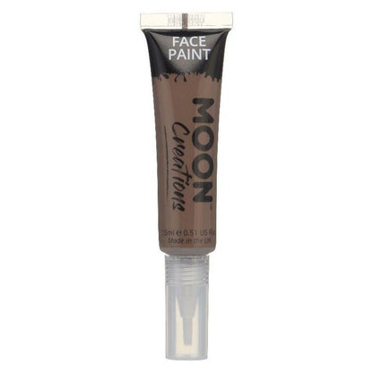 Moon Creations Face and Body Paints with Brush Applicator 15ml Single Costume Make Up 20