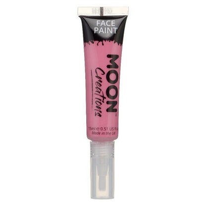 Moon Creations Face and Body Paints with Brush Applicator 15ml Single Costume Make Up 24