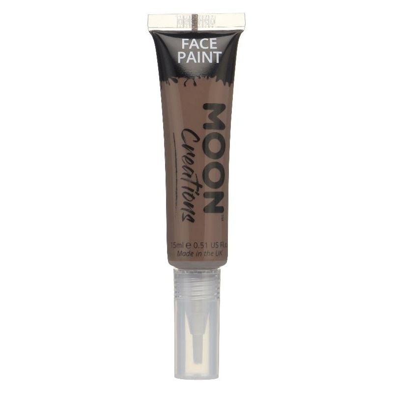 Moon Creations Face and Body Paints with Brush Applicator 15ml Single Costume Make Up 4