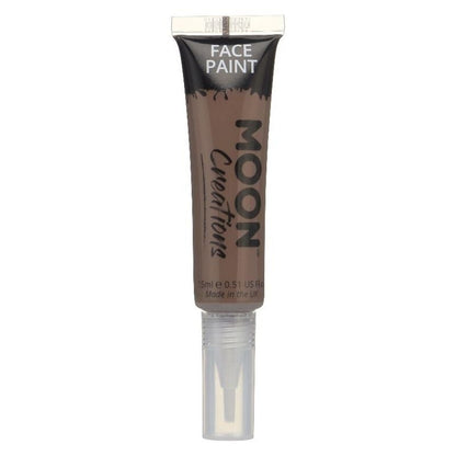 Moon Creations Face and Body Paints with Brush Applicator 15ml Single Costume Make Up 4
