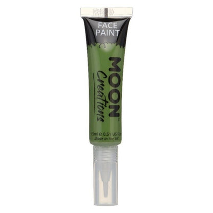 Moon Creations Face and Body Paints with Brush Applicator 15ml Single Costume Make Up 5