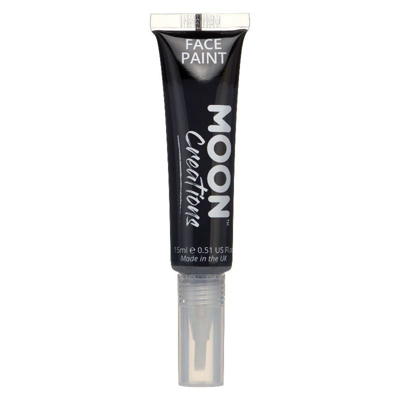 Moon Creations Face and Body Paints with Brush Applicator 15ml Single Costume Make Up 1