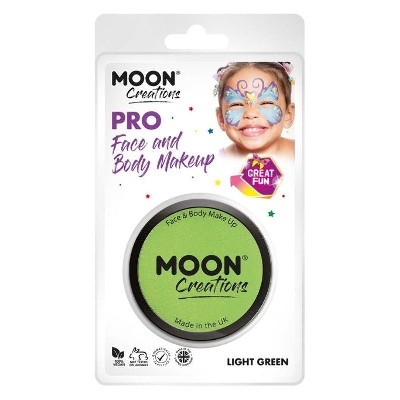 Moon Creations ProFace Paint Cake Pot Green 36g Costume Make Up 1