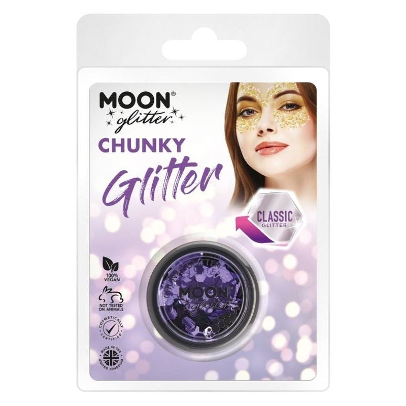 Moon Glitter Classic Chunky Clamshell 3g Costume Make Up 3