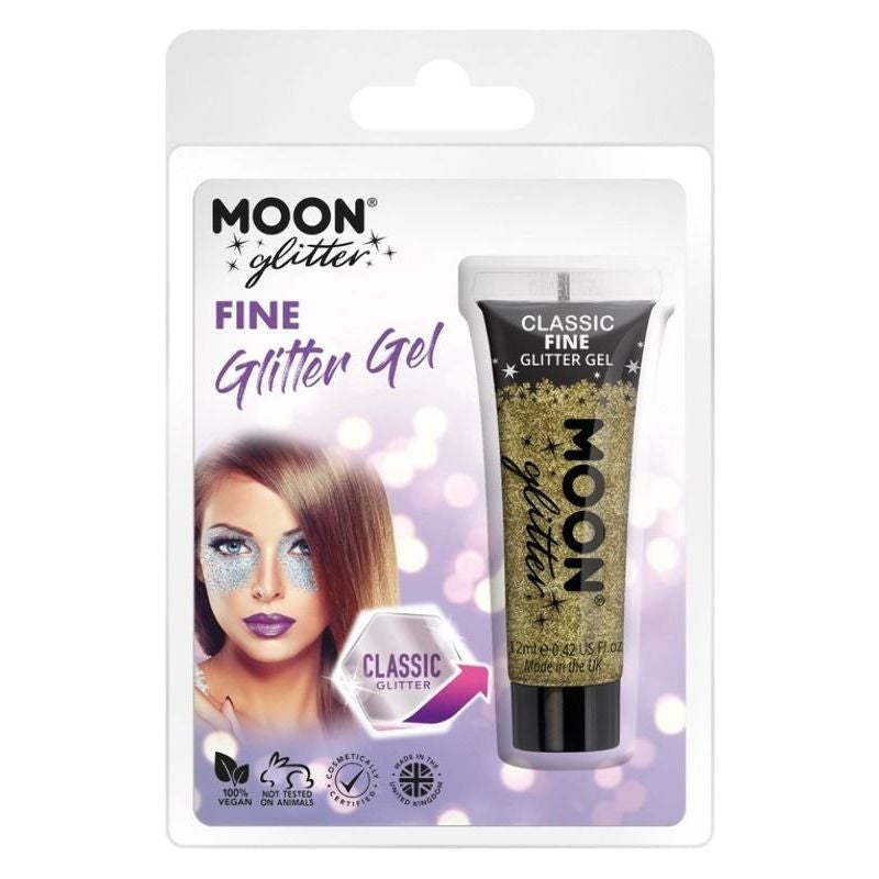 Moon Glitter Classic Fine Gel Clamshell 12ml Costume Make Up 3
