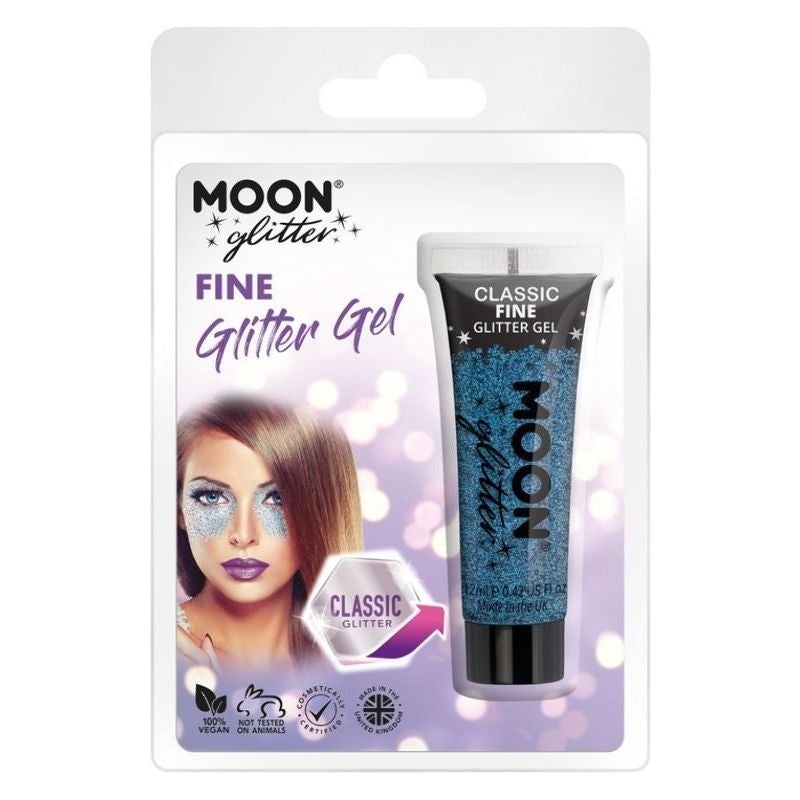 Moon Glitter Classic Fine Gel Clamshell 12ml Costume Make Up 1