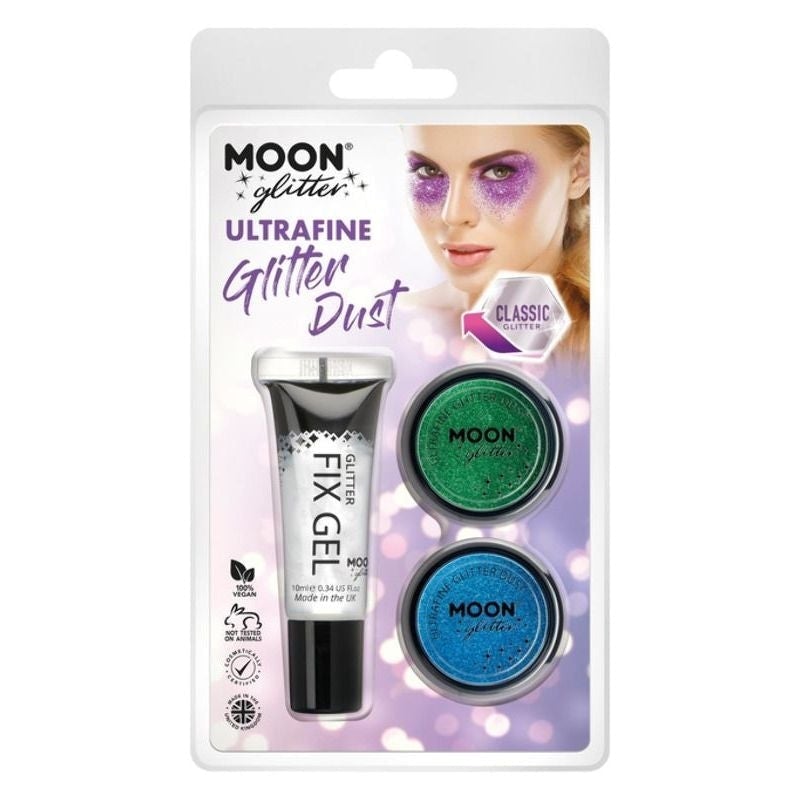Moon Glitter Classic Ultrafine Dust with Fixing Gel Pack Costume Make Up 2