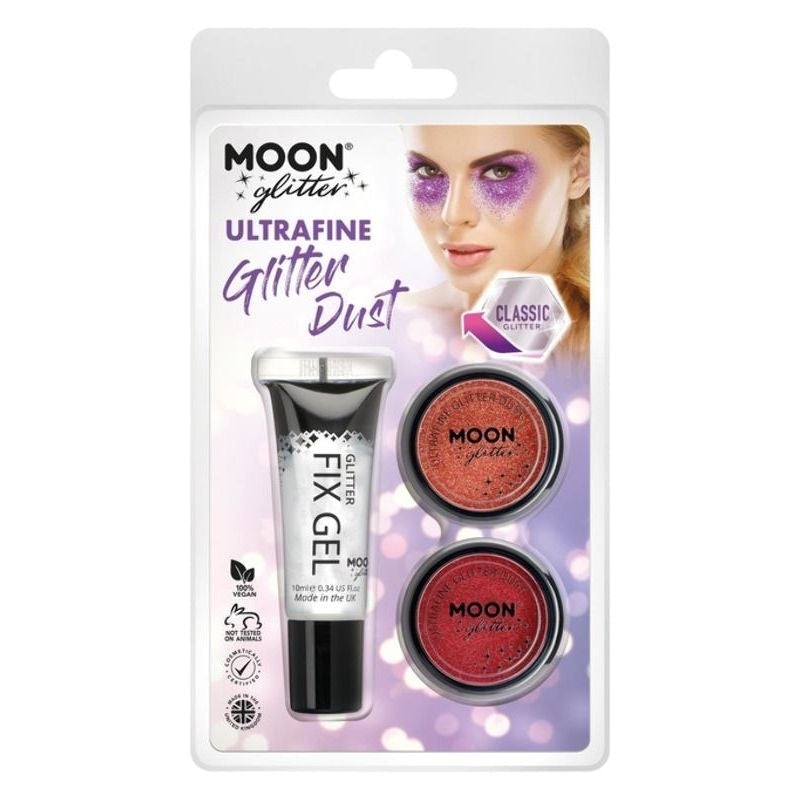 Moon Glitter Classic Ultrafine Dust with Fixing Gel Pack Costume Make Up 1