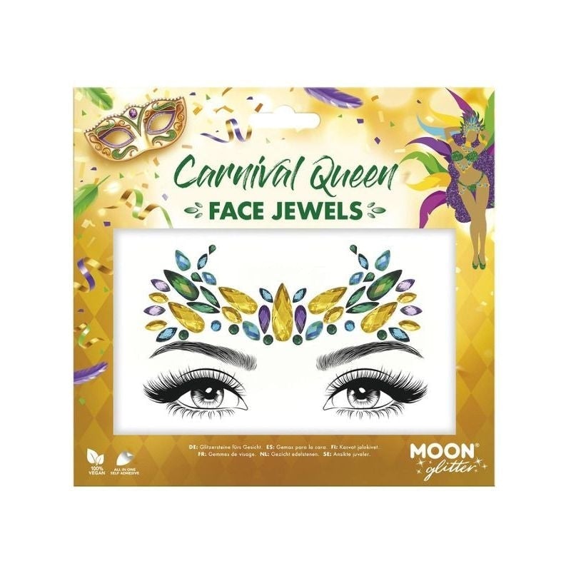 Moon Glitter Face Jewels Carnival Queen Costume Make Up 1