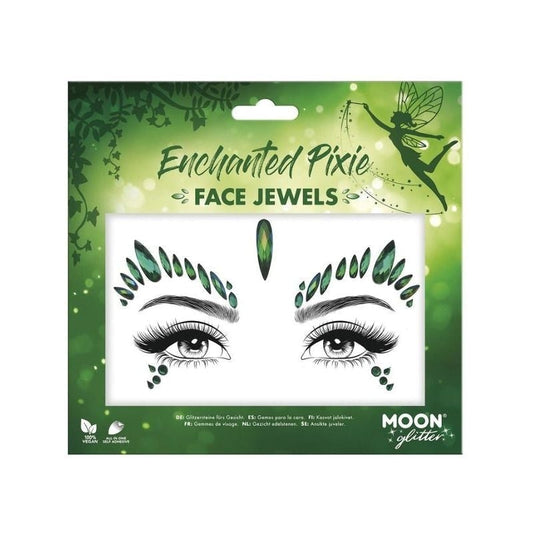 Moon Glitter Face Jewels Enchanted Pixie Costume Make Up 1