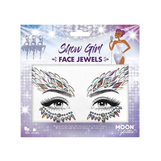 Moon Glitter Face Jewels Show Girl Costume Make Up 1
