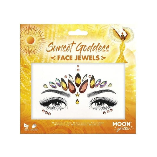 Moon Glitter Face Jewels Sunset Goddess Costume Make Up 1