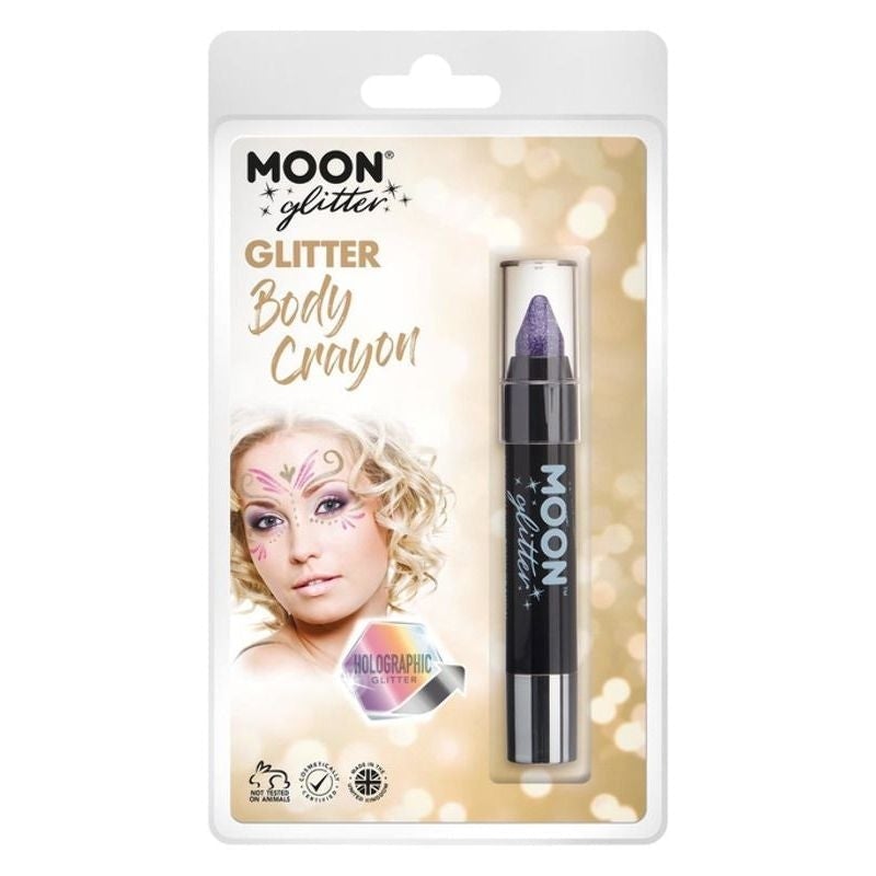 Moon Glitter Holographic Body Crayons Clamshell, 3.5g Costume Make Up 5