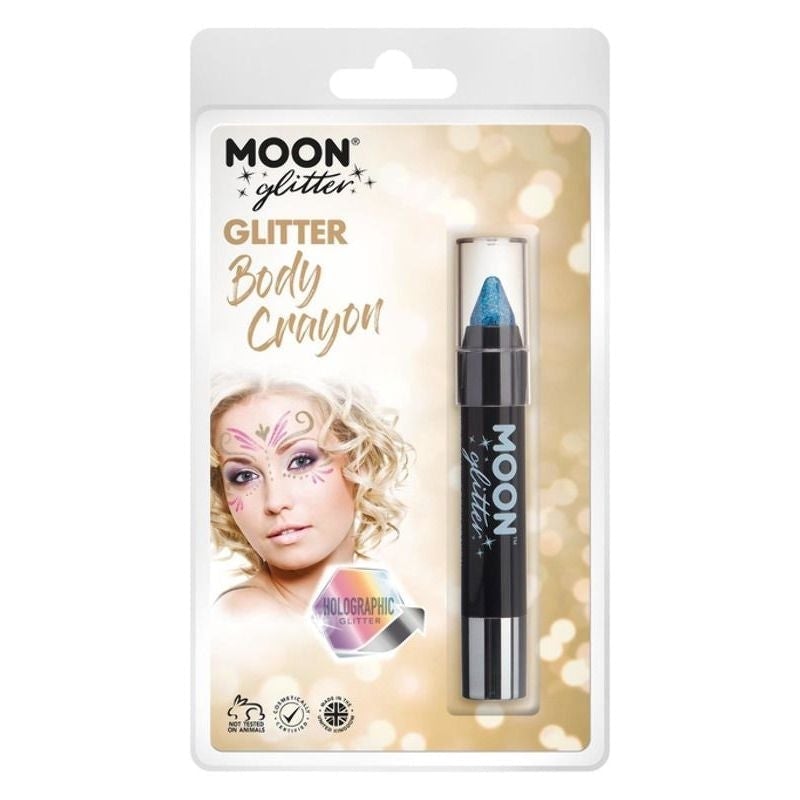 Moon Glitter Holographic Body Crayons Clamshell, 3.5g Costume Make Up 1