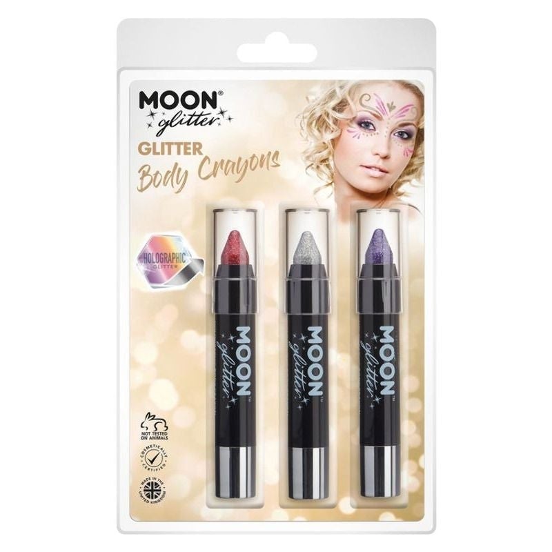 Moon Glitter Holographic Body Crayons G06728 Costume Make Up 1