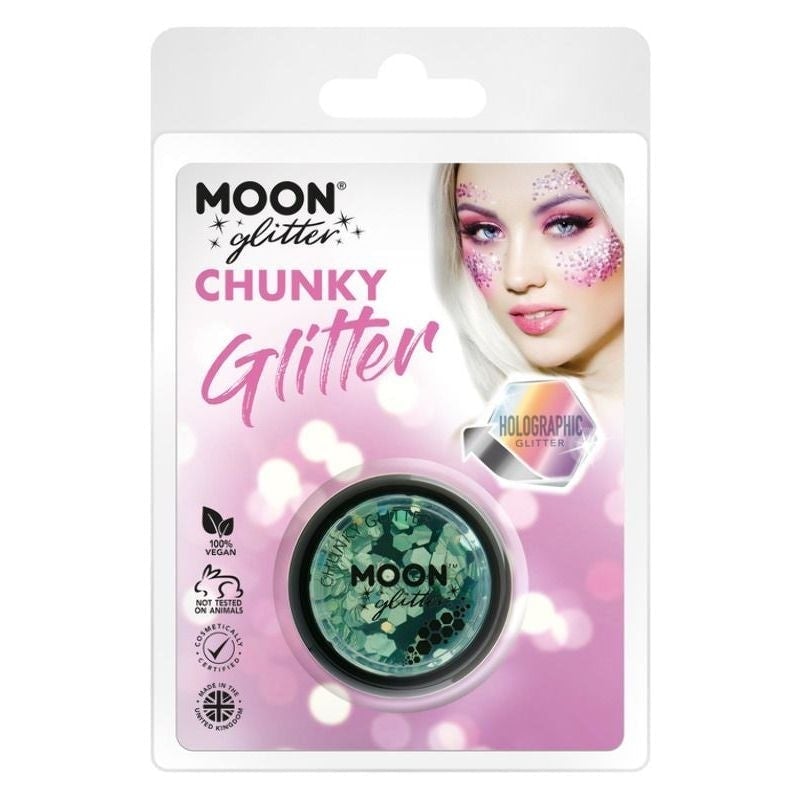 Moon Glitter Holographic Chunky Clamshell 3g Costume Make Up 2