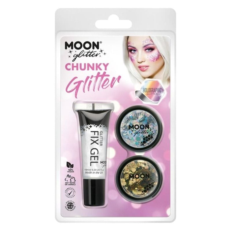 Moon Glitter Holographic Chunky G04694 Costume Make Up 1