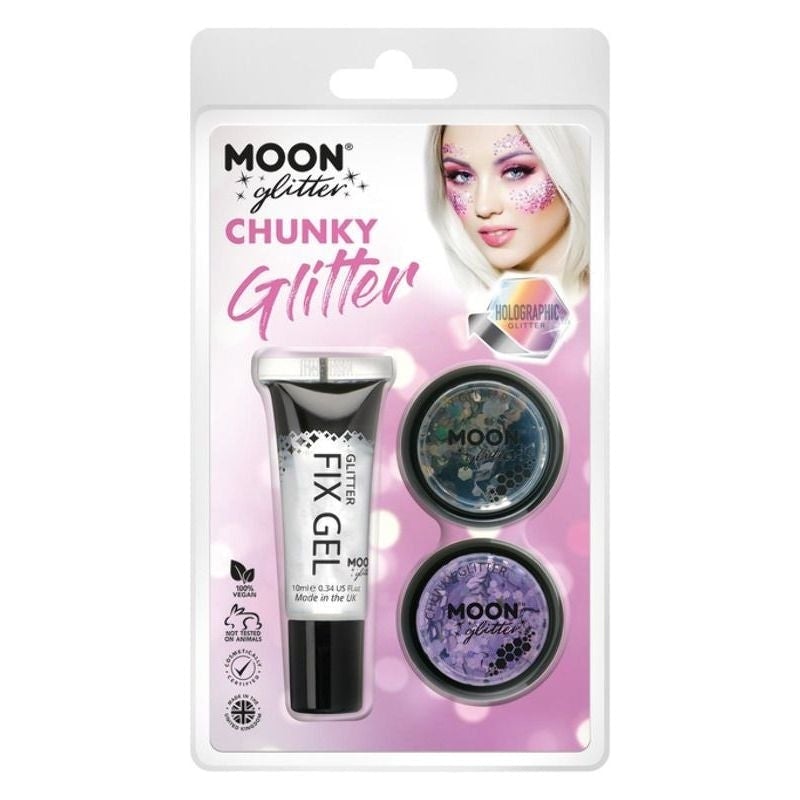 Moon Glitter Holographic Chunky G04724 Costume Make Up 1