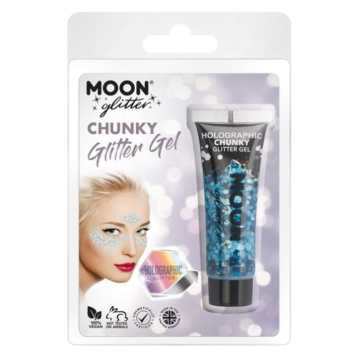 Moon Glitter Holographic Chunky Gel Clamshell, 12ml Costume Make Up_2
