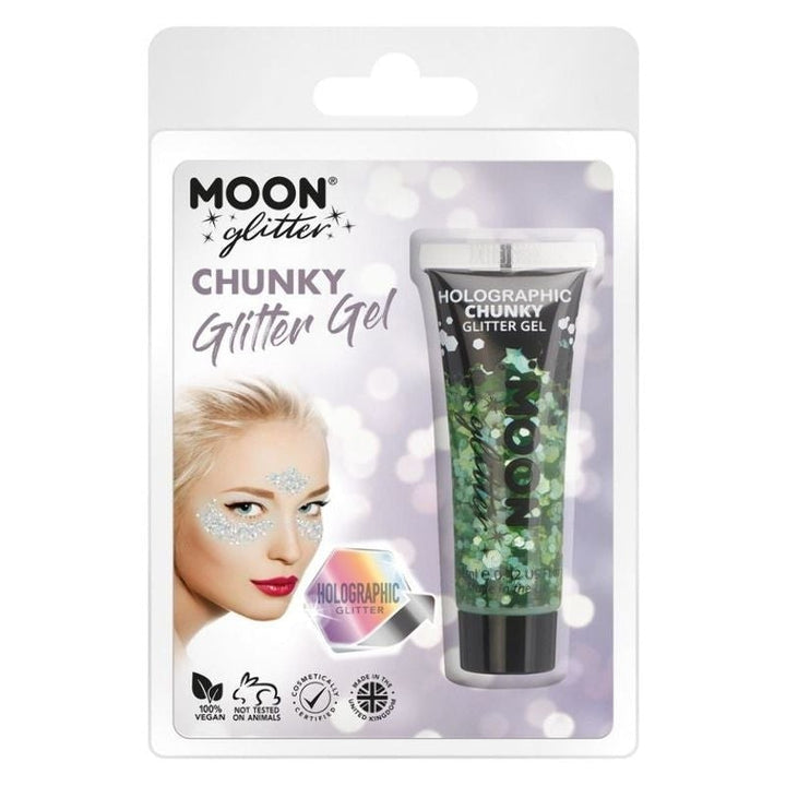 Moon Glitter Holographic Chunky Gel Clamshell, 12ml Costume Make Up_4