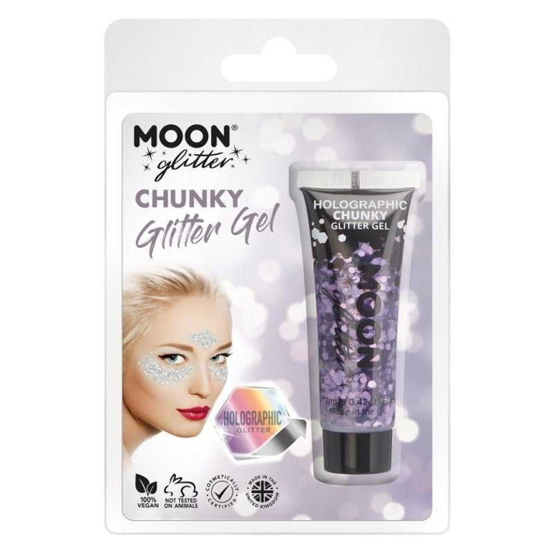 Moon Glitter Holographic Chunky Gel Clamshell, 12ml Costume Make Up_6