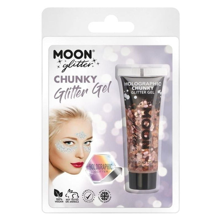 Moon Glitter Holographic Chunky Gel Clamshell, 12ml Costume Make Up_7