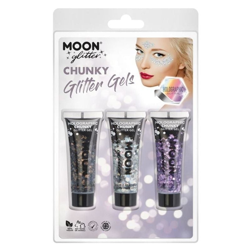 Moon Glitter Holographic Chunky Gel G13238 Costume Make Up 1