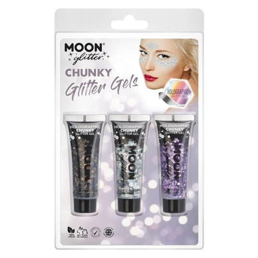 Moon Glitter Holographic Chunky Gel G13238 Costume Make Up 1
