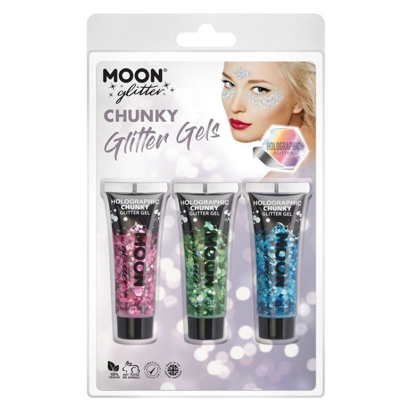 Moon Glitter Holographic Chunky Gel G13245 Costume Make Up 1