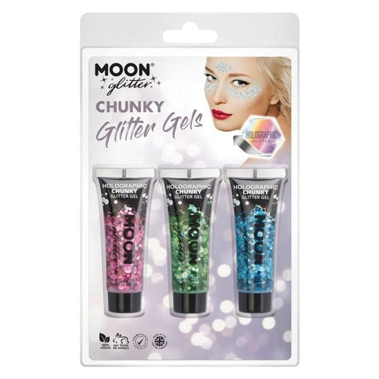 Moon Glitter Holographic Chunky Gel G13245 Costume Make Up 1