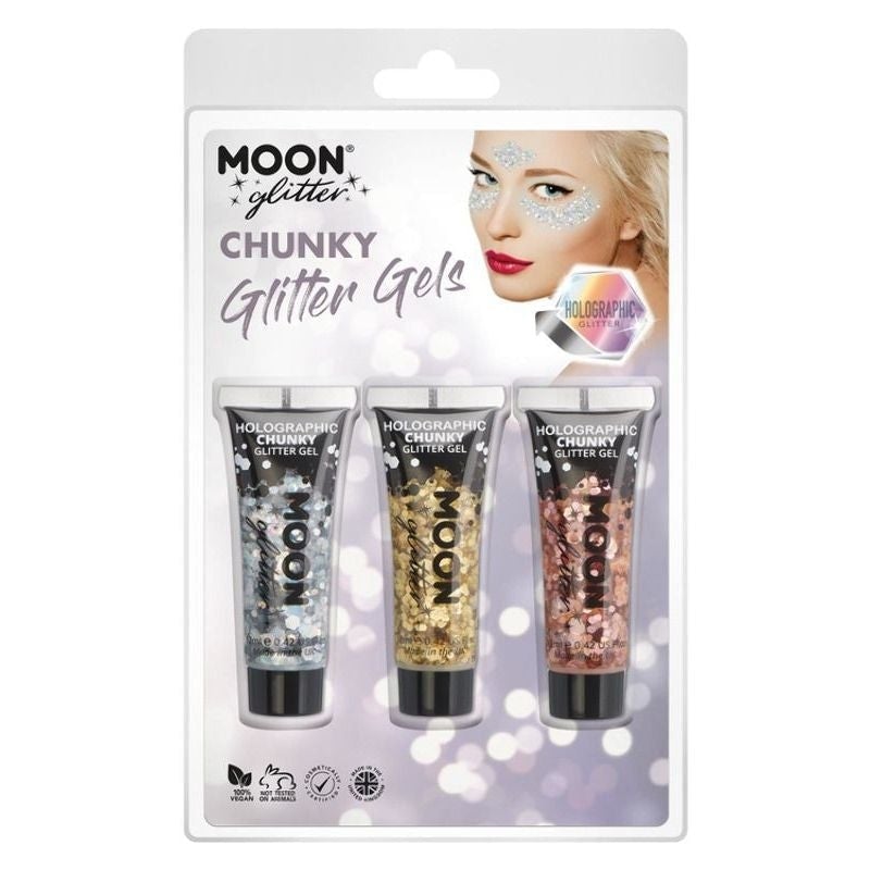 Moon Glitter Holographic Chunky Gel G13252 Costume Make Up 1