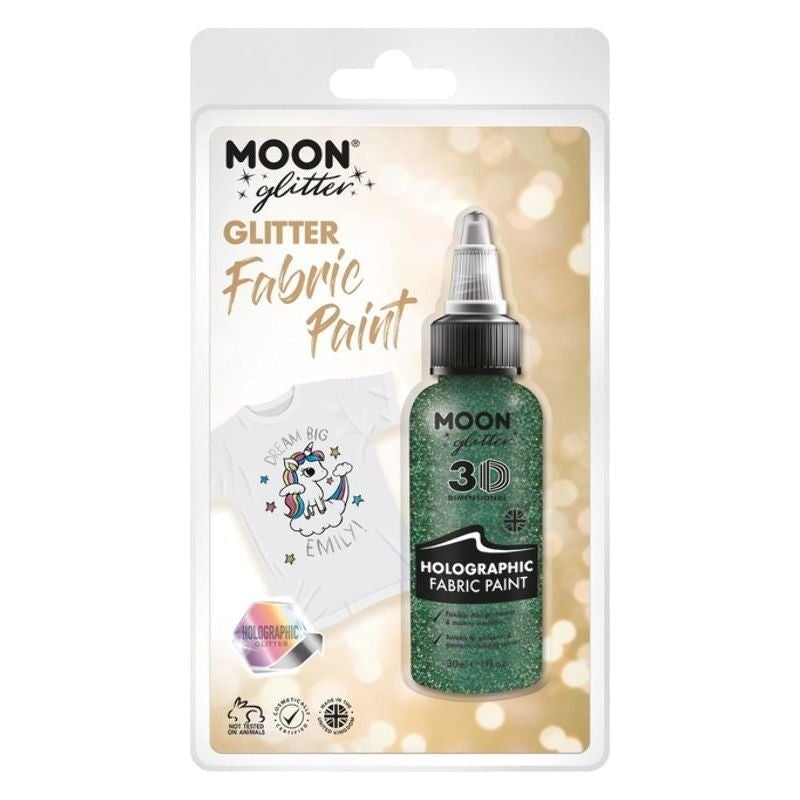 Moon Glitter Holographic Fabric Paint Clamshell, 30ml Costume Make Up_4