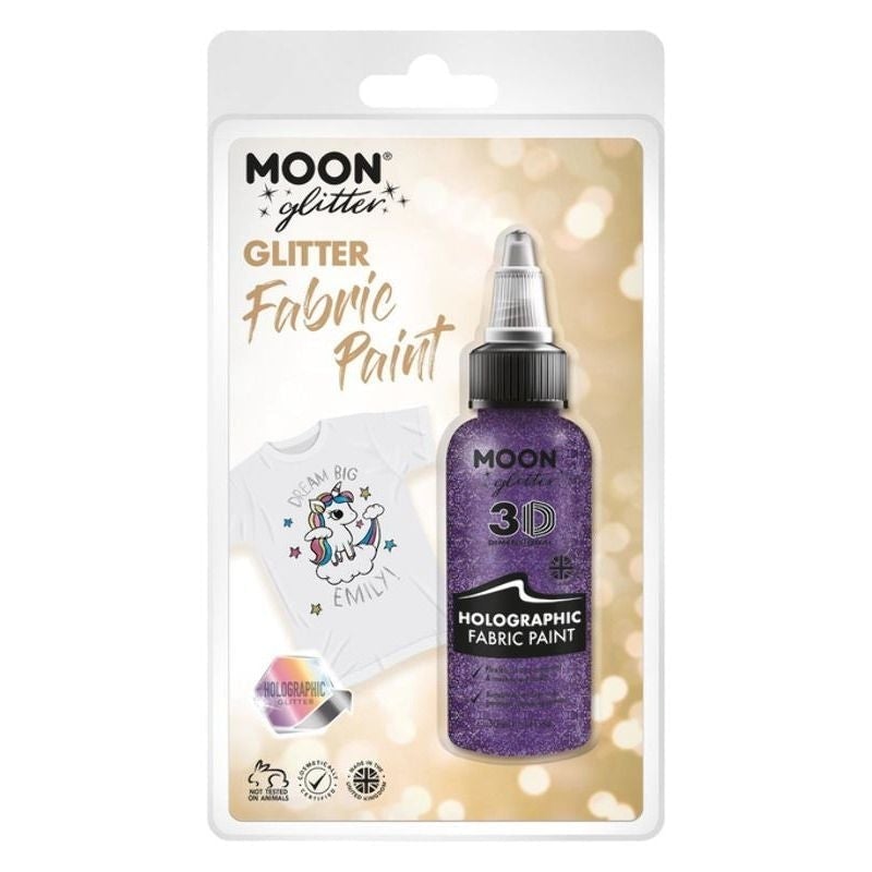 Moon Glitter Holographic Fabric Paint Clamshell, 30ml Costume Make Up_6