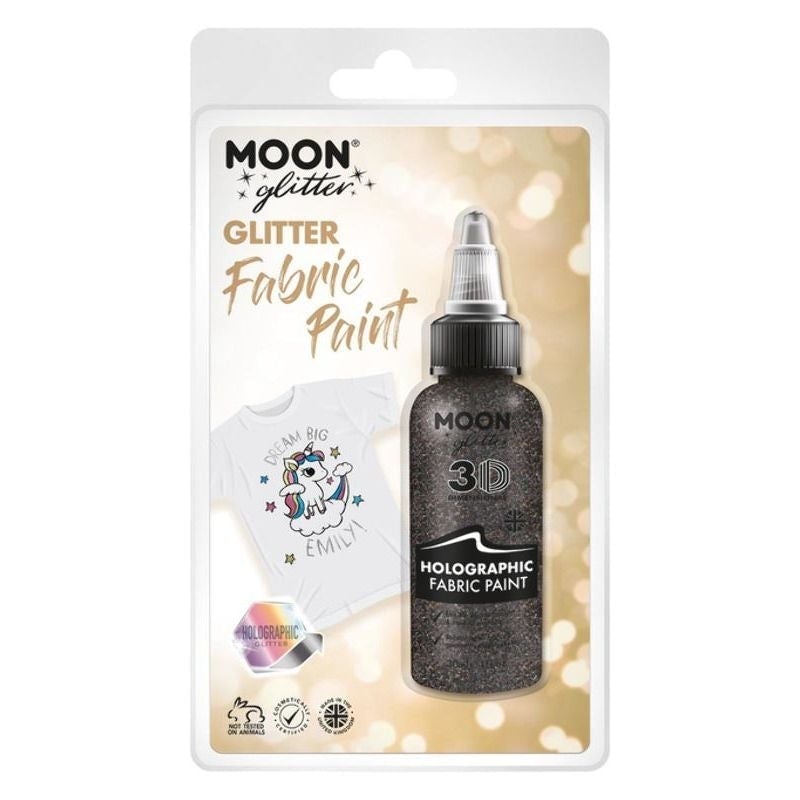 Moon Glitter Holographic Fabric Paint Clamshell, 30ml Costume Make Up Moon Glitter Holographic Fabric Paint Clamshell, 30ml Costume Make Up