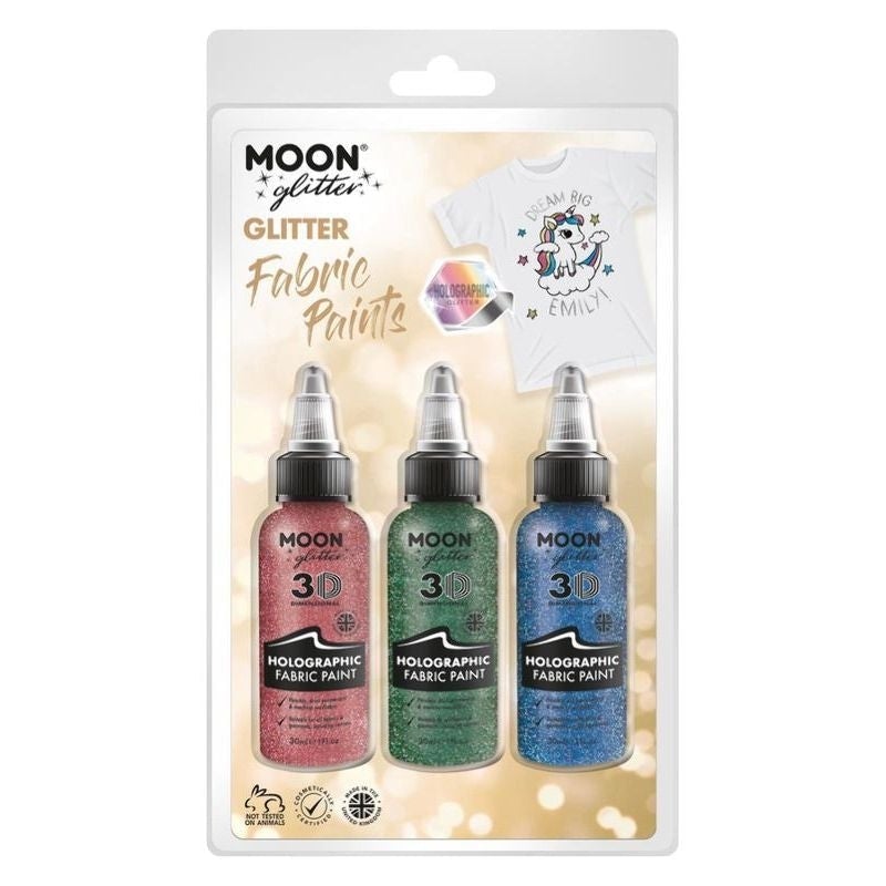 Moon Glitter Holographic Fabric Paint G14709 Costume Make Up 1