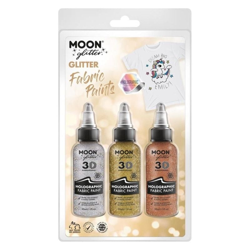Moon Glitter Holographic Fabric Paint G14716 Costume Make Up 1