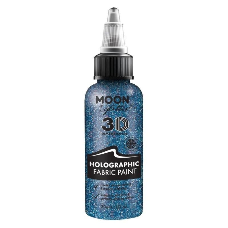 Moon Glitter Holographic Fabric Paint Choice Of 8 Colours 30ml Costume Make Up 2