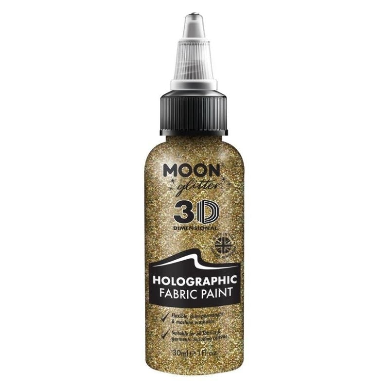 Moon Glitter Holographic Fabric Paint Choice Of 8 Colours 30ml Costume Make Up 3