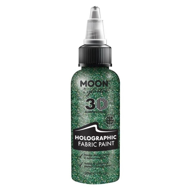 Moon Glitter Holographic Fabric Paint Choice Of 8 Colours 30ml Costume Make Up 4