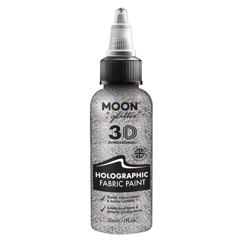 Moon Glitter Holographic Fabric Paint Choice Of 8 Colours 30ml Costume Make Up 8