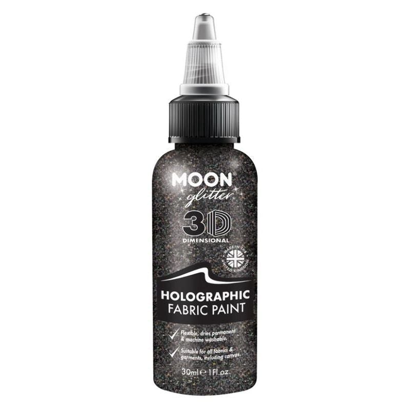 Moon Glitter Holographic Fabric Paint Choice Of 8 Colours 30ml Costume Make Up 1