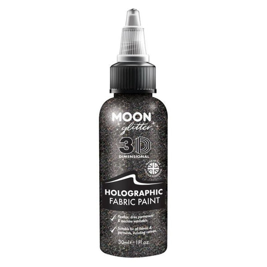 Moon Glitter Holographic Fabric Paint Choice Of 8 Colours 30ml Costume Make Up 1