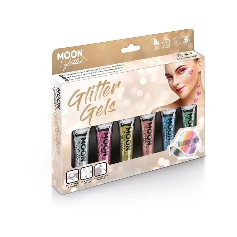 Moon Glitter Holographic Fine Gel Assorted Boxset Costume Make Up 1