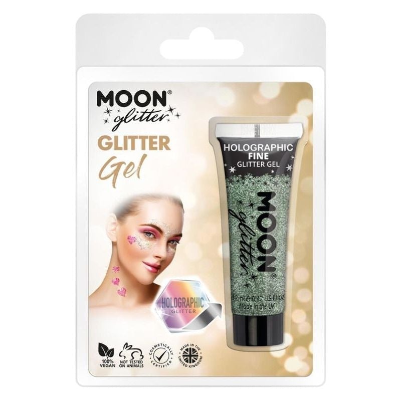 Moon Glitter Holographic Fine Glitter Gel Choice Of 7 Colours 12ml Costume Make Up 3