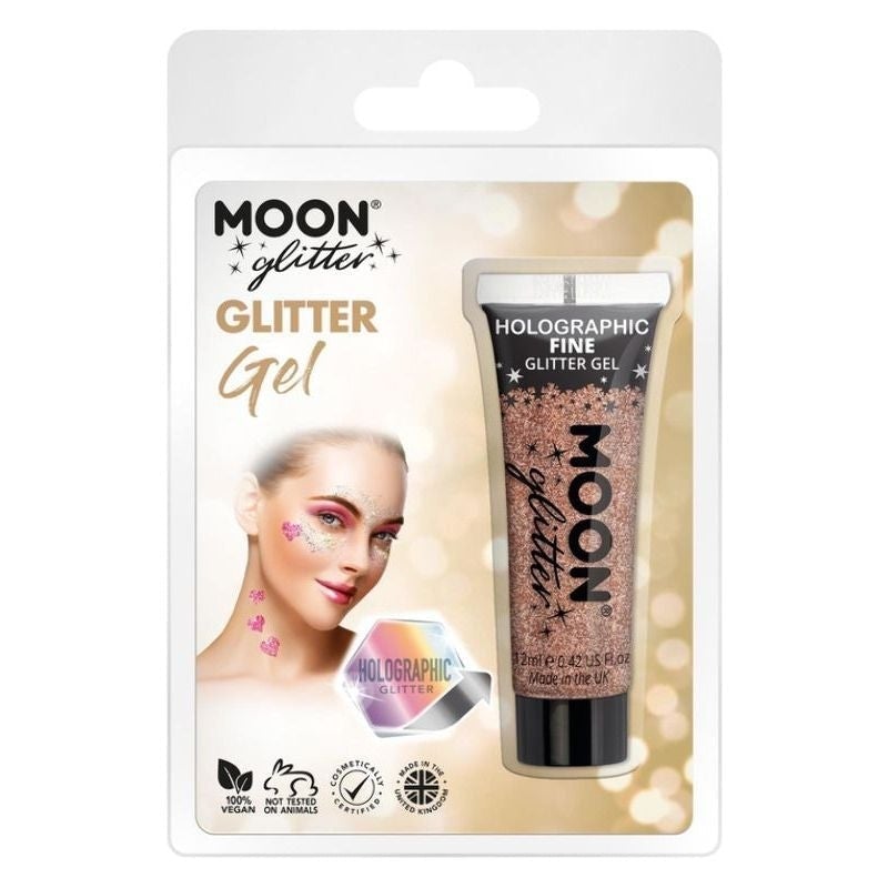 Moon Glitter Holographic Fine Glitter Gel Choice Of 7 Colours 12ml Costume Make Up 6