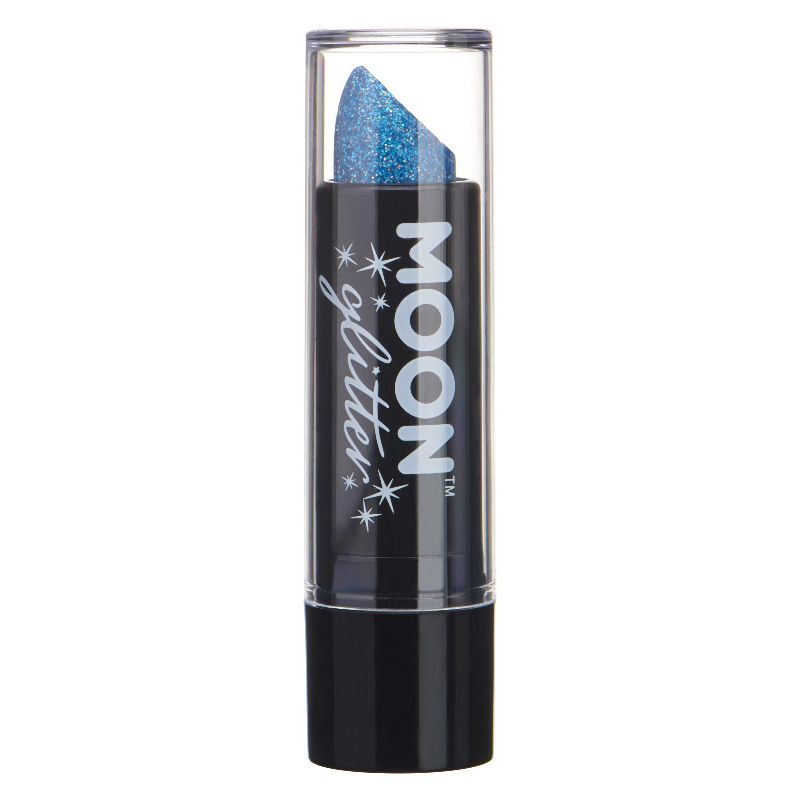 Moon Glitter Holographic Glitter Lipstick Blue G07558 Costume Make Up 1