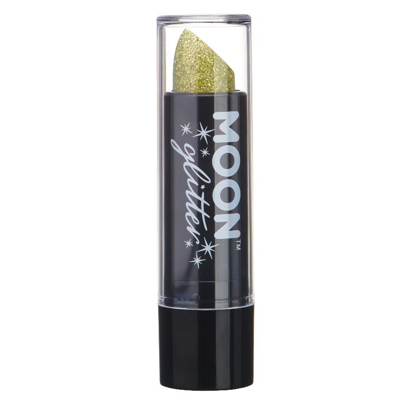 Moon Glitter Holographic Glitter Lipstick Gold G07510 Costume Make Up 1