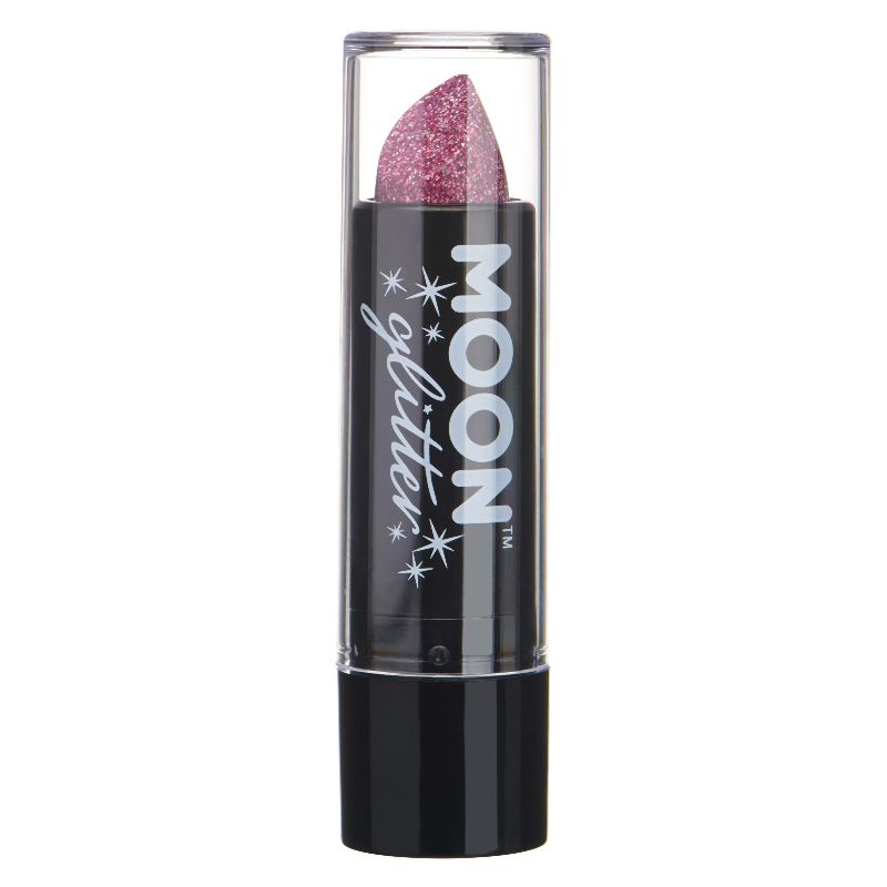 Moon Glitter Holographic Glitter Lipstick Pink G07534 Costume Make Up 1